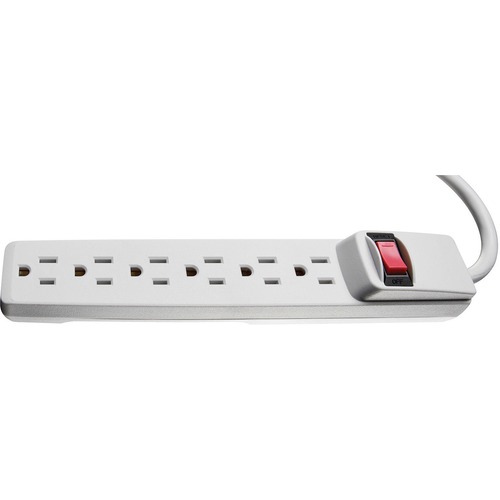 6 Outlet Power Strip with 15' Cord - 3-prong - 6 x AC Power - 15