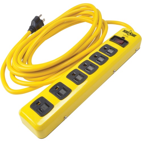 Wood Industries 6-Outlet Surge Suppressor/Protector - 6 x AC Power - 1.88 kVA - 1050 J - 120 V AC Input