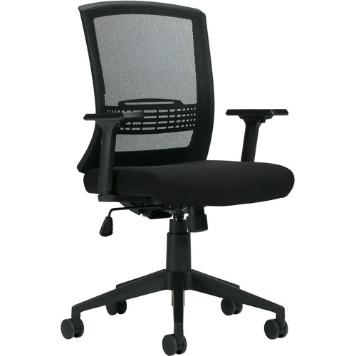 Offices To Go OTG13032 Chair - Black Fabric Seat - Black Back - 1 Each