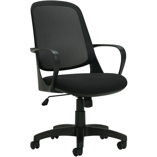 Global OTG13020 Chair - Black - 1 Each - Medium Back - GLBOTG13020BLK