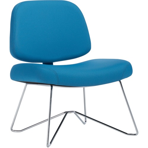 Offices To Go MVL13017 Chair - Steel Back - Chrome Frame - Bluebell - 1 Each - Reception, Side & Guest Chairs - GLBMVL13017TC65