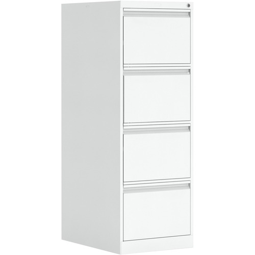 Global 4 Drawer/Legal - 25" x 18.2" x 52" - 4 x Drawer(s) for File - Legal - Vertical - Ball-bearing Suspension, Recessed Handle, Lockable