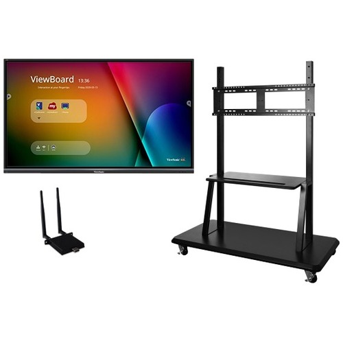 ViewSonic IFP7550-E2 - 75" ViewBoard 4K Ultra HD Interactive Flat Panel Bundle - 75" LCD - ARM Cortex A53 1.20 GHz - 2 GB - Infrared (IrDA) - Touchscreen - 16:9 Aspect Ratio - 3840 x 2160 - LED - 350 Nit - 1,200:1 Contrast Ratio - 2160p - USB - HDMI - VGA