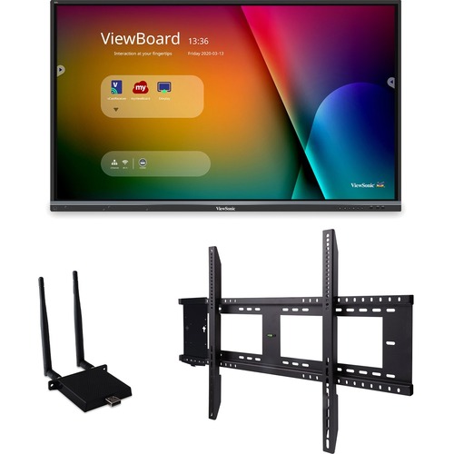 ViewSonic ViewBoard IFP8650-E1 Collaboration Display - 86" LCD - ARM Cortex A53 1.20 GHz - 2 GB - Infrared (IrDA) - Touchscreen - 16:9 Aspect Ratio - 3840 x 2160 - LED - 350 Nit - 1,200:1 Contrast Ratio - 2160p - USB - HDMI - VGA - Android 5.1 Lollipop