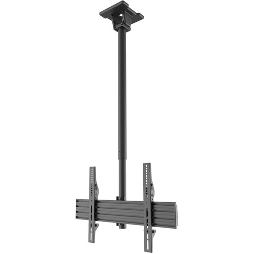 Kanto CM600 Ceiling Mount for Flat Panel Display - Black - Height Adjustable - 1 Display(s) Supported - 70" Screen Support - 110 lb Load Capacity - 75 x 75, 600 x 400 - Aluminum - 1