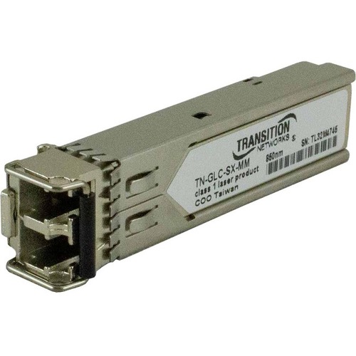Transition Networks TN-GLC-SX-MM SFP (mini-GBIC) Module - For Data Networking, Optical Network - 1 x LC 1000Base-SX Network - Optical Fiber - Multi-mode - Gigabit Ethernet - 1000Base-SX