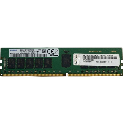 Lenovo 8GB TruDDR4 Memory Module - 8 GB (1 x 8GB) - DDR4-2666/PC4-21333 TruDDR4 - 2666 MHz - CL19 - 1.20 V - ECC - Unbuffered - 288-pin - DIMM