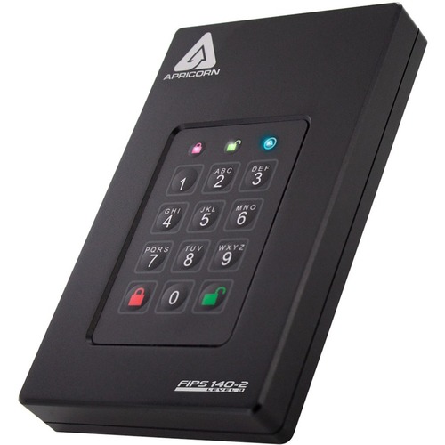 Apricorn Aegis Fortress 512 GB Solid State Drive - External - USB 3.0