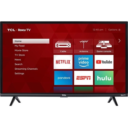 TCL 3 32S327 31.5" Smart LED-LCD TV - HDTV - Black - Direct LED Backlight - Roku - 1920 x 1080 Resolution