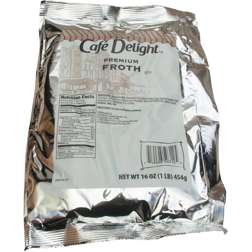Cafe Delight Frothy Topping - 1 lb (16 oz) Bag - 12/Carton