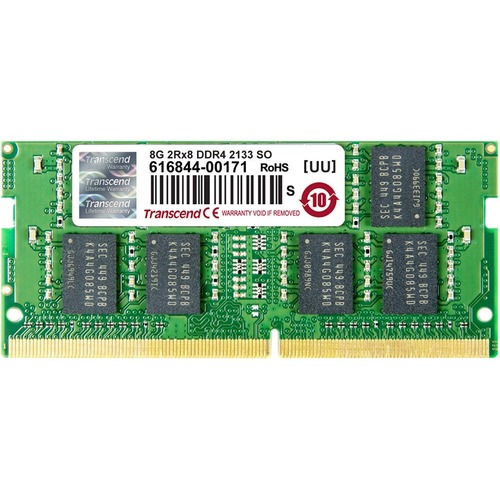 Transcend 8GB DDR4 SDRAM Memory Module - 8 GB - DDR4-2133/PC4-17000 DDR4 SDRAM - 2133 MHz - CL15 - 1.20 V - Unbuffered - 288-pin - DIMM