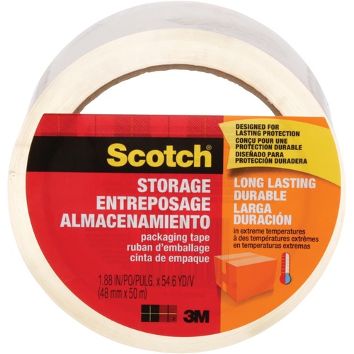 Scotch Packaging Tape - 54.7 yd (50 m) Length x 1.89" (48 mm) Width - 1 / Roll - Clear - Packaging Tapes - MMM3650ESF
