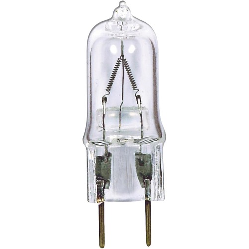 Satco Halogen Light Bulb - 50 W - 120 V AC - 750 lm - T4 Size - Clear - Warm White Light Color - G8 Base - 2000 Hour - 4760.3°F (2626.8°C) Color Temperature - Dimmable - UV Protection - 1 Each