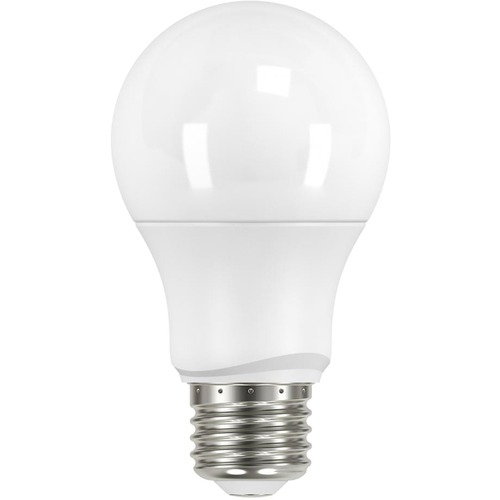 Satco LED Light Bulb - 6 W - 40 W Incandescent Equivalent Wattage - 120 V AC - 480 lm - A19 Size - Frosted - Natural Light Light Color - E26 Base - 15000 Hour - 8540.3°F (4726.8°C) Color Temperature - 80 CRI - 220° Beam Angle - 1 Each
