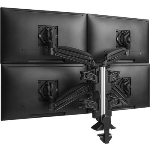 Chief Low-Profile Quad Display Monitor Arm - For Monitors 10-32" - Black - 4 Display(s) Supported - 30" Screen Support - 100 lb Load Capacity
