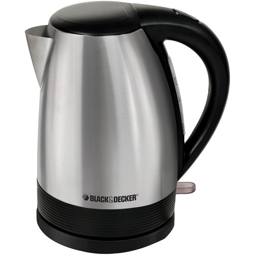 Black & Decker 1.7 Stainless Steel Kettle - 1500 W - 1.70 L - Brushed Stainless Steel
