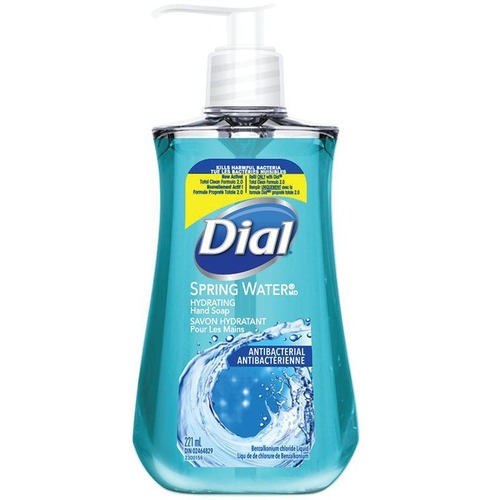 Dial Liquid Soap - Spring Water Scent - 221 mL - Kill Germs - Hand - 1 Each - Liquid Soap / Sanitizer Dispensers - DIA2142206