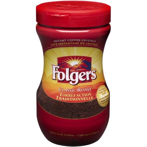 Folgers® Coffee Instant - Caffeinated - Mountain Grown - Classic - 8 oz - 1 Each