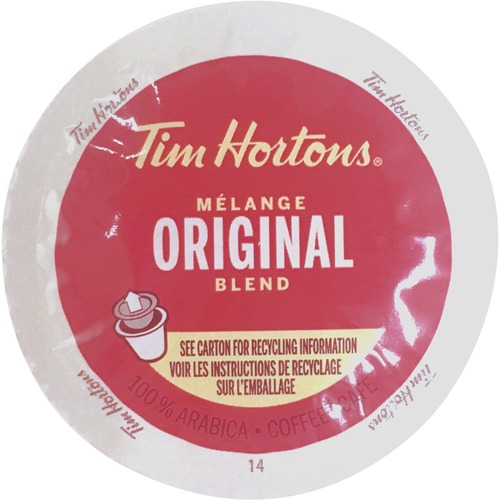Tim Hortons Coffee K-Cup - Compatible with Keurig Brewer - Original Blend - 24 / Box