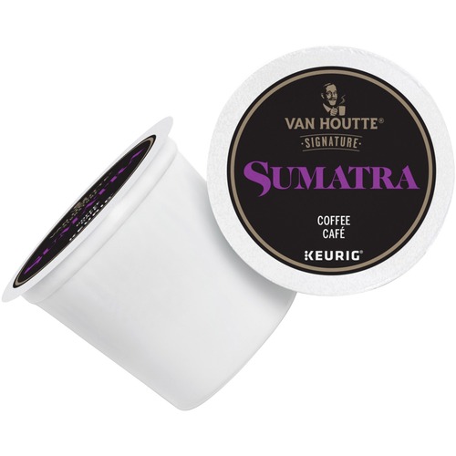 Van Houtte Coffee K-Cup - Compatible with Keurig Brewer - Sumatra - Dark - 24 / Box