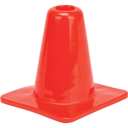 Zenith Traffic Cone - 1 Each - 6" (152.40 mm) Height - Cone Shape - Lightweight, Flexible - Polyvinyl Chloride (PVC) - Orange - Safety/Caution Signs - ZENSCG920