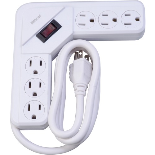 Coleman Cable 6-Outlet Surge Suppressor/Protector - 6 x AC Power, 2 x USB - 490 J - 120 V AC Input