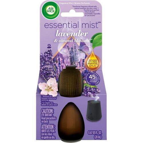 Air Wick Essential Mist Diffuser Refill - Oil - 0.7 fl oz (0 quart) - Lavender, Sweet Almond Blossom - 45 Day - 1 / Each - Long Lasting