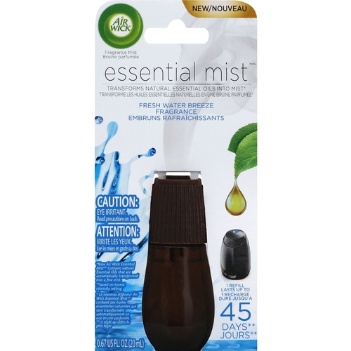 Air Wick Essential Mist Diffuser Refill - Oil - 0.7 fl oz (0 quart) - Fresh Water Breeze - 45 Day - 1 / Each - Long Lasting