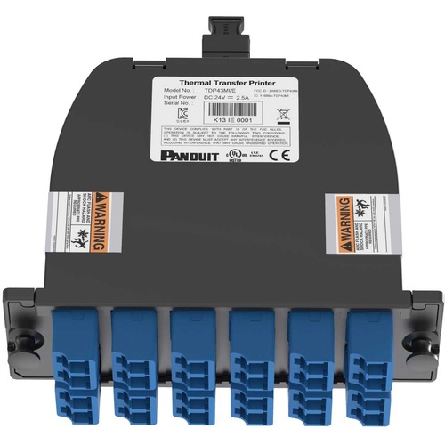 Panduit OptiCom MPO-LC Fiber Cassette OS2, 24 Fiber, Universal - 24 Port(s) - 12 x Duplex - Blue, Black