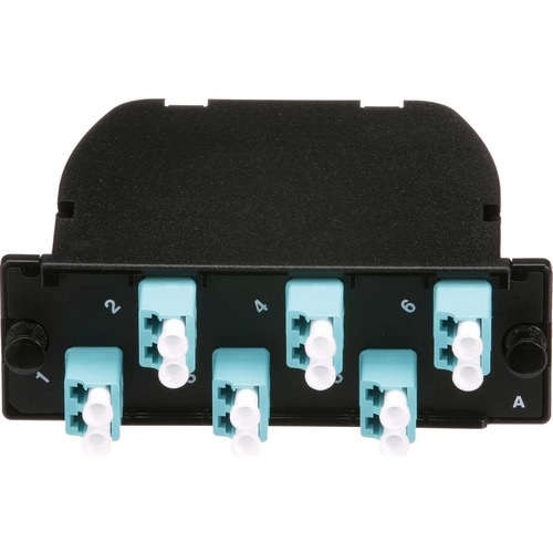 Panduit Opticom LC Cassette - 12 Port(s) - 6 x Duplex - Aqua