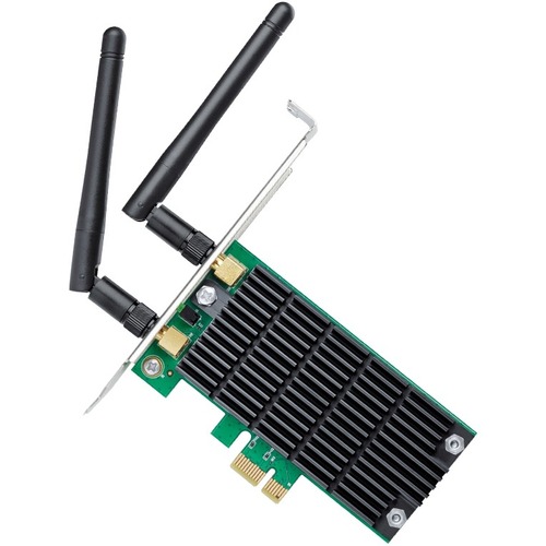 TP-Link Archer T4E - 2.4G/5G Dual Band Wireless PCI Express Adapter for Desktop Computer - PCIe WiFi Card - Low Profile - Long Range Beamforming - Heat Sink Technology - Supports Windows 11/10/8.1/8/7/XP