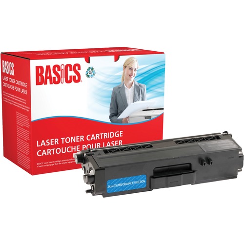 Basics® Remanufactured Laser Cartridge High Yield (Brother TN336) Cyan - Laser - High Yield - 3500 Pages