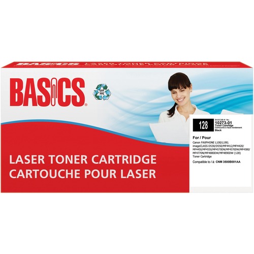Basics® Remanufactured Laser Cartridge (Canon #128) Black - Laser - High Yield - 2100 Pages
