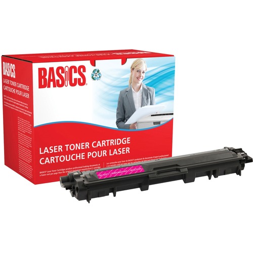 Basics® Remanufactured Laser Cartridge High Yield (Brother #TN225M) Magenta - Laser - High Yield - 2200 Pages