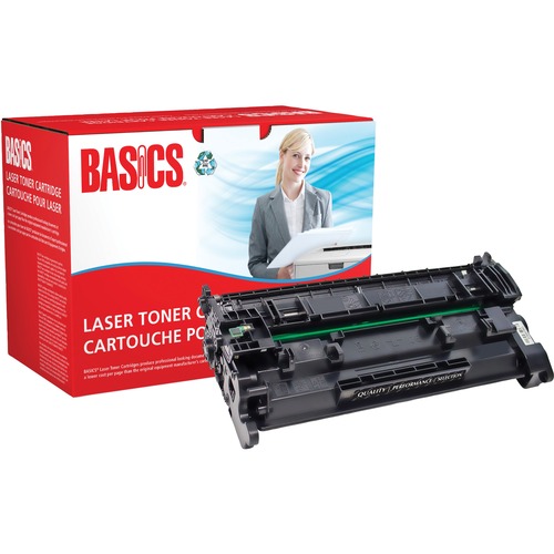 Basics Remanufactured Toner Cartridge - Alternative for HP 26A - Black - Laser - 3100 Pages