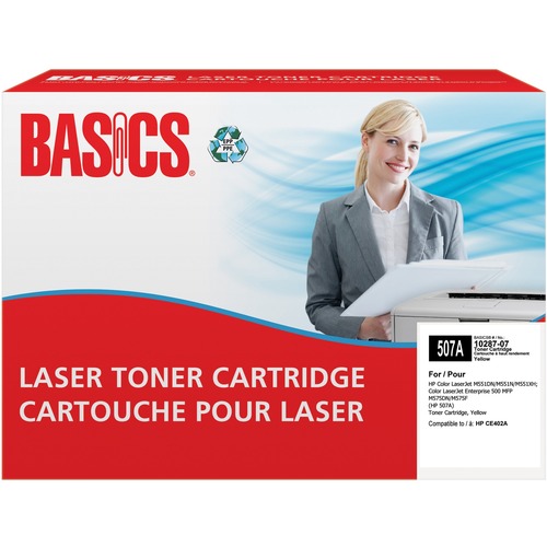 Basics® Remanufactured Laser Cartridge (HP 507A) Yellow - Laser - 6000 Pages