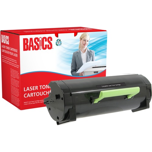 Basics® Remanufactured Laser Cartridge Ultra High Yield (Lexmark® MS510/MX510) Black - Laser - Ultra High Yield - 20000 Pages