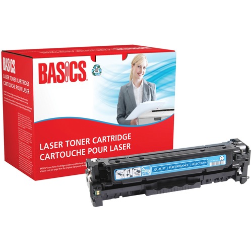 Basics® Remanufactured Laser Cartridge (HP 312A) Cyan - Laser - 2400 Pages