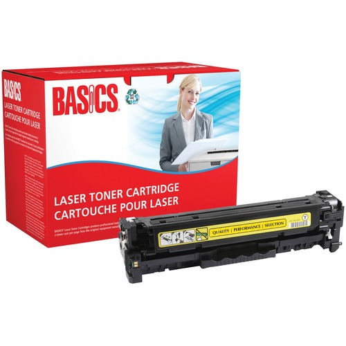 Basics® Remanufactured Laser Cartridge (HP 312A) Yellow - Laser - 2400 Pages