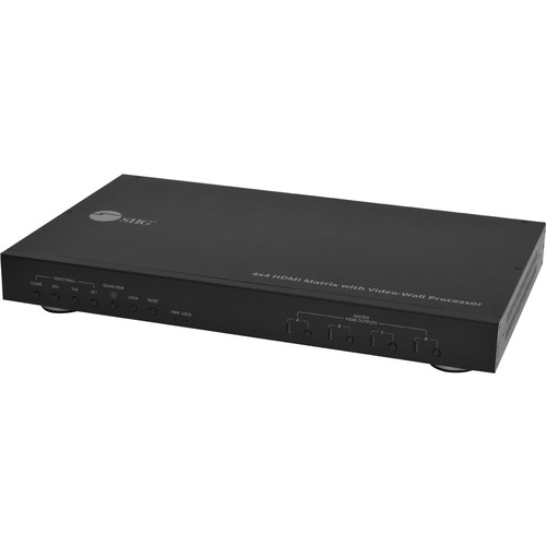 SIIG 4x4 HDMI Matrix & VideoWall Processor with RS232 - 1080p - TAA Compliant