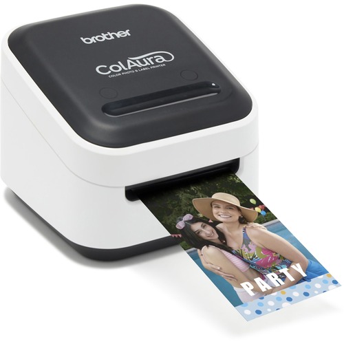 Brother VC-500W Versatile Compact Color Label and Photo Printer with Wireless Networking - 2" Print Width - 0.30 in/s Mono - 313 dpi - 17" Label Length