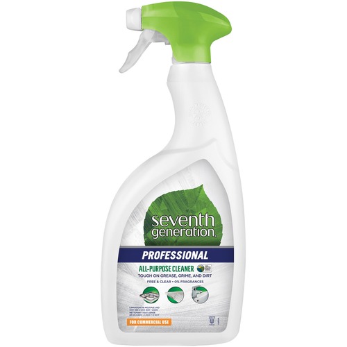 Seventh Generation Professional All-Purpose Cleaner - Spray - 32 fl oz (1 quart) - Free & Clear Scent - 1 Each - Multi