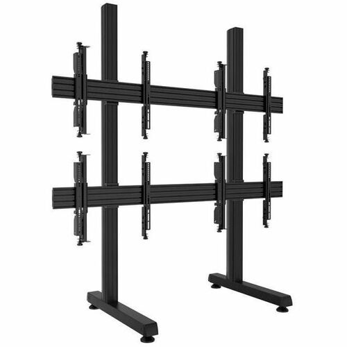 Atdec 2 x 2 freestanding floor mount - Up to 110lb/display - VESA up to 400 - 70.8in posts - 68.9" rails - Micro adjustments - Landscape or portrait installation