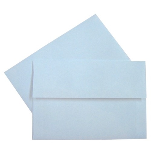 Supremex Invitation Envelopes - 5 1/4" Width x 7 1/4" Length - 24 lb - Square Flap - 100 / Pack - White - Coloured & invitation - SPX19002