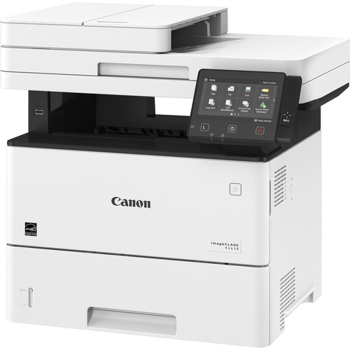 Canon imageCLASS D1650 Wireless Laser Multifunction Printer - Monochrome - Copier/Fax/Printer/Scanner - 45 ppm Mono Print - 600 x 600 dpi Print - Automatic Duplex Print - 650 sheets Input - Color Scanner - 600 dpi Optical Scan - Monochrome Fax - Gigabit E