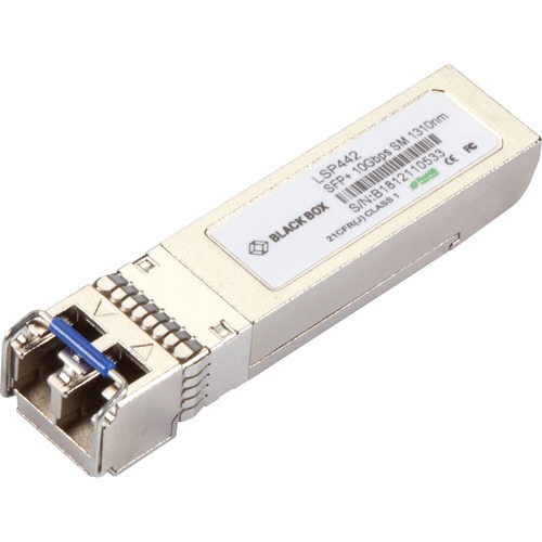 Black Box LSP400 SFP+ Module - For Data Networking, Optical Network - 1 x LC Duplex 10GBase-X Network - Optical Fiber - Single-mode - 10 Gigabit Ethernet - 10GBase-X - 10 Gbit/s - 65616.80 ft Maximum Distance