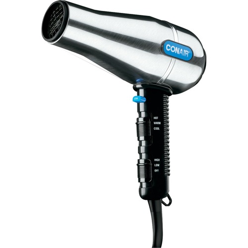 Conair Hospitality 1875 Watt Brushed Metal Dryer - 1875 W - AC Supply Powered