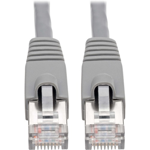 Tripp Lite Cat6a Snagless Shielded STP Patch Cable 10G, PoE, Gray M/M 5ft - 5 ft Category 6a Network Cable for Network Device, Workstation, Switch, Hub, Patch Panel, Router, Modem, VoIP Device, Surveillance Camera, Server, POS Device - First End: 1 x RJ-4