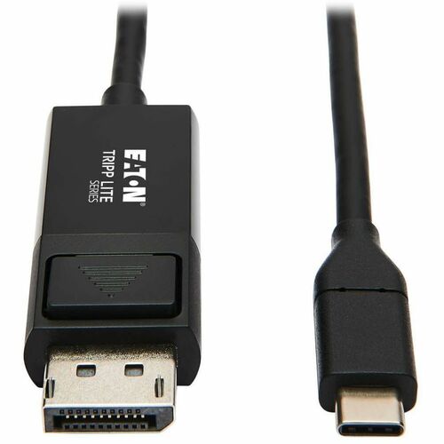 Tripp Lite USB C to DisplayPort Adapter Cable USB 3.1 Locking 4K USB-C 3ft - 2.95 ft DisplayPort/Thunderbolt 3 A/V Cable for Smartphone, Projector, Chromebook, Notebook, Monitor, Tablet, MacBook, HDTV, Audio/Video Device, Desktop Computer - First End: 1 x