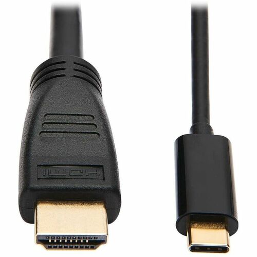 Tripp Lite USB C to HDMI Adapter Cable USB 3.1 Gen 1 4K M/M USB-C Black 6ft - 5.91 ft HDMI/Thunderbolt 3 A/V Cable for Smartphone, Projector, Chromebook, Notebook, Monitor, Tablet, Audio/Video Device, MacBook, HDTV, Gaming Console, Blu-ray Player - First 